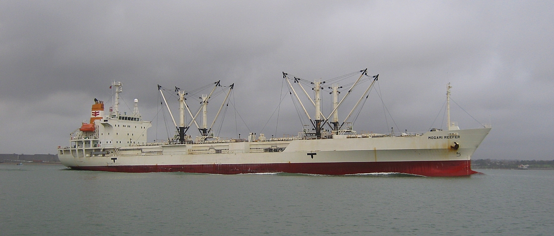 Mogami Reefer past Hamble Point